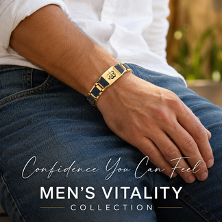Men's Strength &Vitality BraceletCUpgrade Your Energy,Style, and Confidence